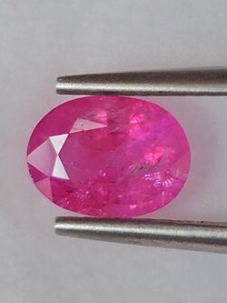 พลอย ชมพู พิ้ง แซฟไฟร์ Pink Sapphire 1.20 กะรัต (Cts.) พลอยแท้ อัญมณีมงคลประจําวันเกิด เครื่องประดับพลอย