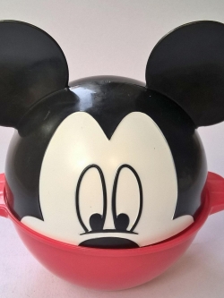 ของสะสม ชุดถ้วยใส่อาหาร มิกกี้เมาส์ สีแดง-ดำ Mickey Mouse Collection