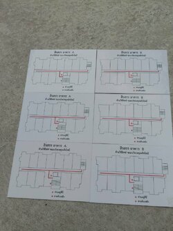 ป้ายอะคริลิคขาว 3 มิล สกรีนแผงควบคุม ห้ามใช้ลิฟท์ ขณะเกิดเหตุเพลิงไหม้