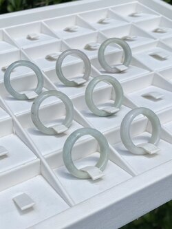 แหวนหยก (jadeite) Size 59 หยก พม่า แท้ (Myanmar Jade) Type A