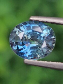 พลอย ไพลิน (Blue Sapphire) 2.22กะรัต (Cts.) พลอยแท้ อัญมณีมงคลประจําวันเกิด เครื่องประดับพลอย