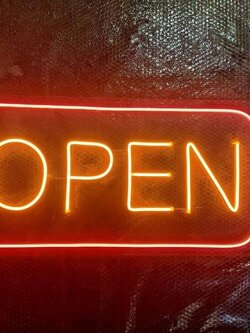 ป้ายไฟ OPEN ขนาด 30x15 cm.