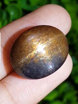 พลอย ซันสโตน Sunstone 27.93 กะรัต (Cts.) พลอยแท้ อัญมณีมงคลประจําวันเกิด เครื่องประดับพลอย