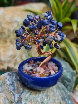 001 ต้นไม้หินลาพิส ลาซูลี ต้นไม้มงคล หินมงคลจากธรรมชาติ ต้นไม้อัญมณีแท้ เสริมดวง มีพร้อมส่ง