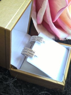 ต่างหูเพชร งาน Costume Jewelry เพชร CZ รุ่น Ariya Prima แบรนด์ Shali