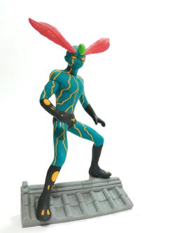 แคนดี้ทอย อินาสแมน Inazuman จากชุด ฮีโร่ดีไซน์ โดย อ.อิชิโนโมริ โชทาโร่ แกะจากลายเส้นในคอมมิค ขนาดสูงรวมฐาน 4.5 นิ้ว พลาสติกตัน