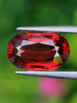 พลอย สเปสซาร์ไทต์ Spessartite Garnet 2.23 กะรัต Cts.พลอยแท้ อัญมณีมงคลประจําวันเกิด เครื่องประดับพลอย