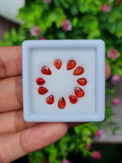 พลอย ซองเจีย แซฟไฟร์ Songea Sapphire 11 เม็ด 5.09 กะรัต (Cts.) พลอยแท้ อัญมณีมงคลประจําวันเกิด เครื่องประดับพลอย