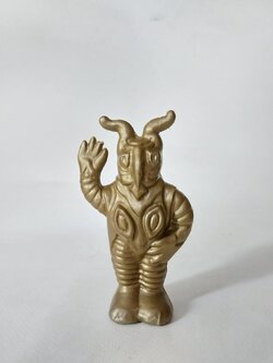 มีหลายภาพ ,สัตว์ประหลาดเซ็ทต้อน พลาสติกโปร่ง งานเรทโทร หายาก ไม่พบบ่อย