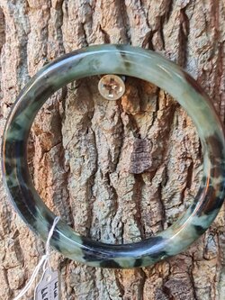 JB6711077 หยก พม่า แท้ Jade กำไลหยก 51.1 มม. (Jadeite bracelet) พม่า (Myanmar)