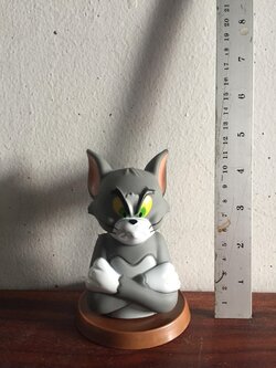 ท็อปเปอร์ แก้วน้ำ EGV บัซครึ่งตัว TOM จากเรื่อง TOM & JERRY งานเก่าเก็บ