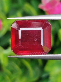 พลอย ทับทิม Ruby sapphire 8.90 กะรัต (Cts.) พลอยแท้ อัญมณีมงคลประจําวันเกิด เครื่องประดับพลอย