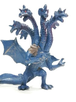 ฟิกเกอร์ยางตัน 3 นิ้ว มังกร5หัว (ตัวที่2 บ่าเทา)งานเก่า มือสองสภาพดีมีรอยบ้าง