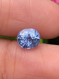 พลอย ไพลิน Blue Sapphire 2.17 กะรัต (Cts.) พร้อมใบเซอร์ พลอยแท้ อัญมณีมงคลประจําวันเกิด เครื่องประดับพลอย