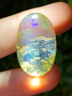 พลอย ไวท์ โอปอล White Opal 42.71 กะรัต (Cts.) พลอยแท้ อัญมณีมงคลประจําวันเกิด เครื่องประดับพลอย