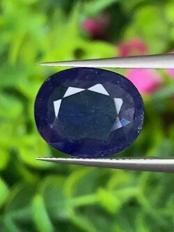 ไพลิน (Blue Sapphire) 4.83 กะรัต (Cts.) พลอยแท้ อัญมณีมงคลประจําวันเกิด เครื่องประดับพลอย