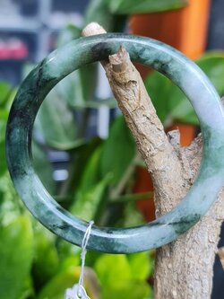 JB6711145 หยก พม่า แท้ Jade กำไลหยก 51.1 มม. (Jadeite bracelet) พม่า (Myanmar)