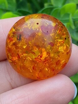 อำพัน Amber 14.66 กะรัต พลอยแท้ อัญมณีมงคลประจําวันเกิด เครื่องประดับพลอย