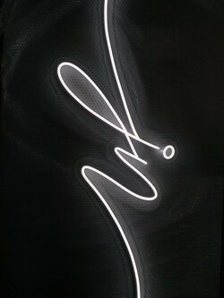 ป้ายไฟนีออน LED อะคริลิคใสรองหลัง