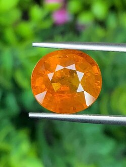 พลอย บุษราคัม yellow sapphire 7.16 กะรัต พร้อมใบเซอร์ พลอยแท้ อัญมณีมงคลประจําวันเกิด เครื่องประดับพลอย