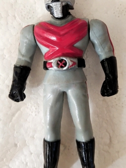 ของสะสมเก่า ฟิกเกอร์ 3.5 นิ้ว ไรเดอร์ เอ๊กซ์ ของพรีเมี่ยม เซเว่นอีเลฟเว่น งานไทย ปี2000 แกะแพคแล้ว