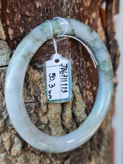 JB6711113 หยก พม่า แท้ Jade กำไลหยก (Jadeite bracelet) พม่า (Myanmar) 50.3 มม.