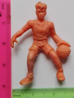 ตุ๊กตุ่น แอ๊นท์ 3.5" Ants ตุ๊กตุ่นยางอ่อนสีชมพูส้ม สแลมดัํง Slam dunk