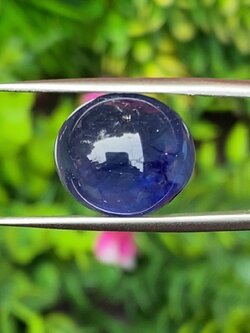พลอย ไพลิน Blue Sapphire 14.48 กะรัต (Cts.) พลอยแท้ อัญมณีมงคลประจําวันเกิด เครื่องประดับพลอย