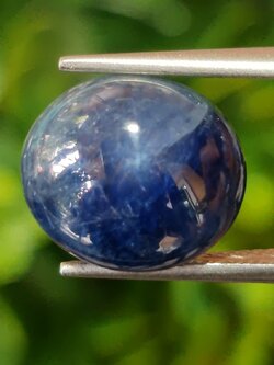 พลอย ไพลิน Blue Sapphire 12.54 กะรัต (Cts.) ดิบ (Unheated) พลอยแท้ อัญมณีมงคลประจําวันเกิด เครื่องประดับพลอย