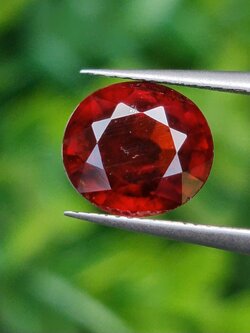 พลอย สเปสซาร์ไทต์ Spessartite Garnet 2.90 กะรัต Cts. พลอยแท้ อัญมณีมงคลประจําวันเกิด เครื่องประดับพลอย