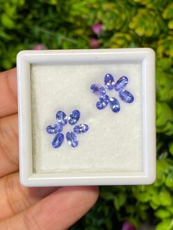 พลอย แทนซาไนท์ Tanzanite 2.78 กะรัต (Cts.) 12 เม็ด พลอยแท้ อัญมณีมงคลประจําวันเกิด เครื่องประดับพลอย