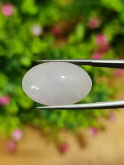 หยกพม่าเจียรนัย (Burmese jade ) 27.9 กะรัต หยกแท้ อัญมณีมงคลประจําวันเกิด เครื่องประดับหยก