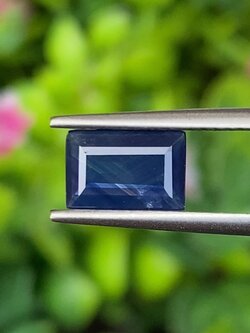 พลอย ไพลิน blue sapphire 1.19 กะรัต (Cts.) พลอยแท้ อัญมณีมงคลประจําวันเกิด เครื่องประดับพลอย