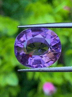 พลอย อเมทิส Amethyst 8.26 กะรัต (Cts.) พลอยแท้ อัญมณีมงคลประจําวันเกิด เครื่องประดับพลอย