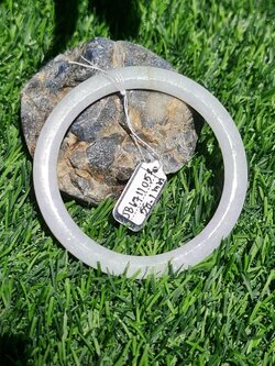 JB6711052 หยก พม่า แท้ Jade กำไลหยก 58.1 มม. (Jadeite bracelet) พม่า (Myanmar)