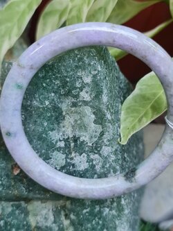 JB6711064 หยก พม่า แท้ Jade กำไลหยก 57.6 มม. (Jadeite bracelet) พม่า (Myanmar)