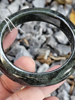 JB6804101 หยก พม่า แท้ Jade กำไลหยก 60.0 มม. (Jadeite bracelet) พม่า (Myanmar)