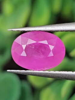 พลอย ชมพู พิ้ง แซฟไฟร์ Pink Sapphire 1.02 กะรัต (Cts.) พลอยแท้ อัญมณีมงคลประจําวันเกิด เครื่องประดับพลอย