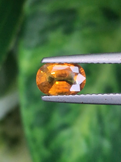 พลอย บุษราคัม (Yellow Sapphire) 1.17 กะรัต (Cts.) พลอยแท้ อัญมณีมงคลประจําวันเกิด เครื่องประดับพลอย