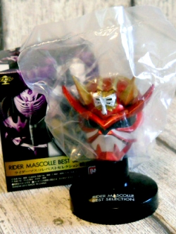 RIDER MASCOLLE BEST SELECTION,HIBIKI ของเล่น ของสะสม หัวมดแดง-ฮิบิกิ-คุเรนไน ขนาด 1:6/Sell toy-collectible rider mask, Hibiki-Kurennai, size 1:6