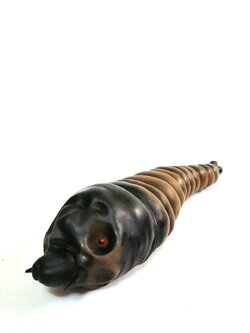 ซอฟบี้ หนอน มอธร่า ขนาดใหญ่ ตัวยาวฟุตกว่า งานเก่า Bandai popy 1984 ตัวใหญ่และสมบูรณ์ขนาดนี้หายากมาก