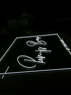 ป้ายไฟนีออนFlex แสงสีขาว