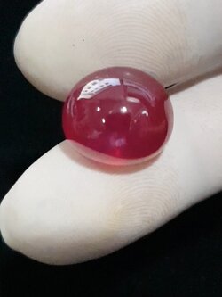 พลอย ทับทิม Ruby sapphire 22.20 กะรัต (Cts.) พลอยแท้ อัญมณีมงคลประจําวันเกิด เครื่องประดับพลอย