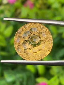 พลอย ซิทริน Citrine 9.69 กะรัต (Cts.) พลอยแท้ อัญมณีมงคลประจําวันเกิด เครื่องประดับพลอย