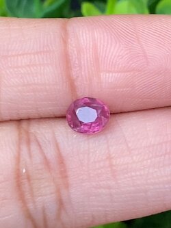 พลอย ทับทิม (Ruby Sapphire) 1.05 กะรัต (Cts.) พลอยแท้ อัญมณีมงคลประจําวันเกิด เครื่องประดับพลอย