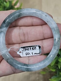 JB6711105 หยก พม่า แท้ Jade กำไลหยก (Jadeite bracelet) พม่า (Myanmar) 50.1 มม.