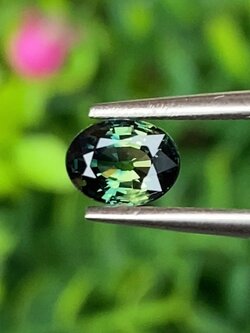 พลอย แซฟไฟร์ 3 สี Tri Color Sapphire 0.85 กะรัต Cts. พลอยแท้ อัญมณีมงคลประจําวันเกิด เครื่องประดับพลอย