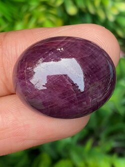 พลอย ทับทิม (Ruby Sapphire) 54.67 กะรัต (Cts.) ดิบ (Unheated) พลอยแท้ อัญมณีมงคลประจําวันเกิด เครื่องประดับพลอย