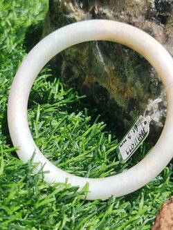 JB6711099 หยก พม่า แท้ Jade กำไลหยก 61.3 มม. (Jadeite bracelet) พม่า (Myanmar)