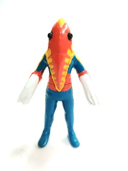 กาชาปอง มนุษย์ดาวเมทรอน Alien Metron ศัตรูอุลตร้าเซเว่น Ultra Seven ขนาด 3 นิ้ว สภาพดี ไม่เหนียว ไม่กาว